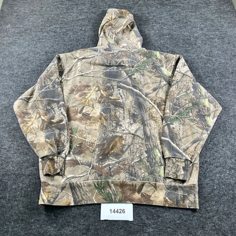 Game Winner Hoodie Mens Large Brown Camotree Cotton Hunting Camping Pullover
